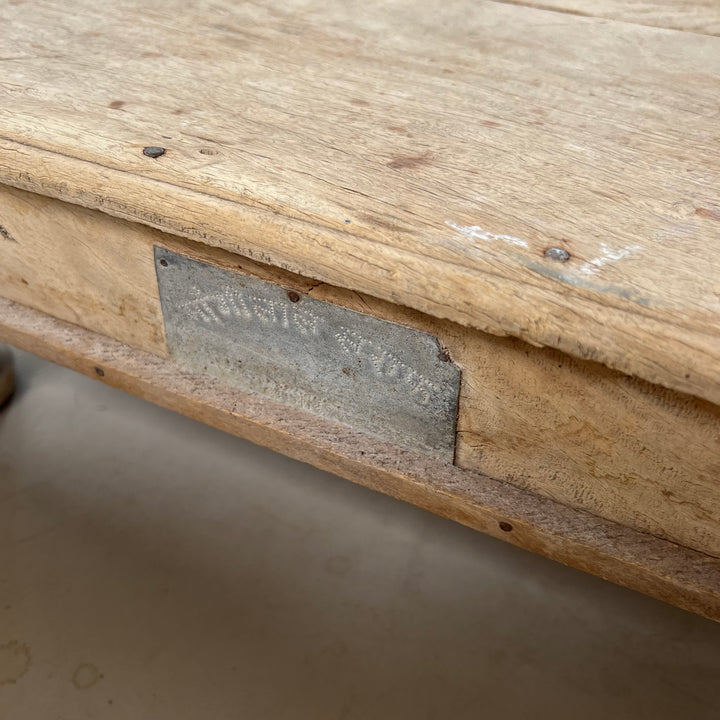 Antique Sqaure Indian Low Coffee Table | Bajot