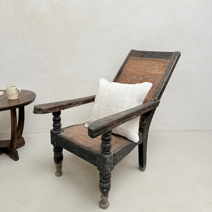 Antique Colonial Campaign Chair Charlie