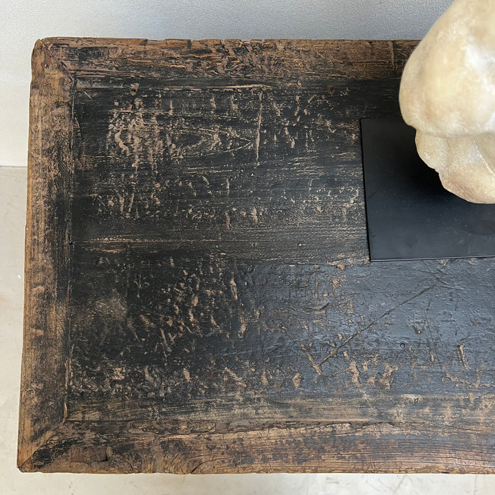 Antique elm rustic black shop counter | Jackson