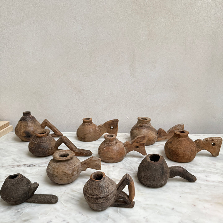 Antique Decorative Indian Wooden pot