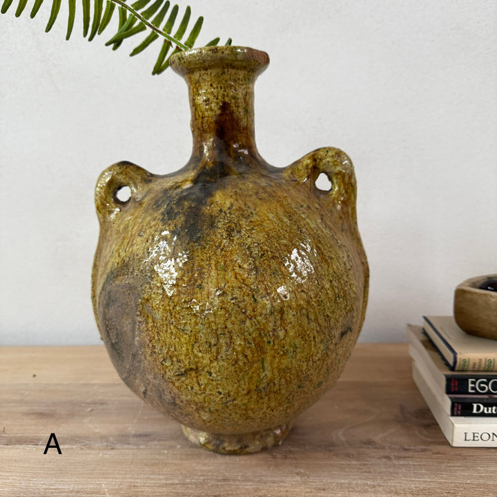 Large Yellow Tamegroute Vase