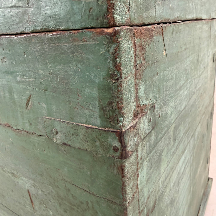 Antique Turquoise Painted Blanket Box | Compton