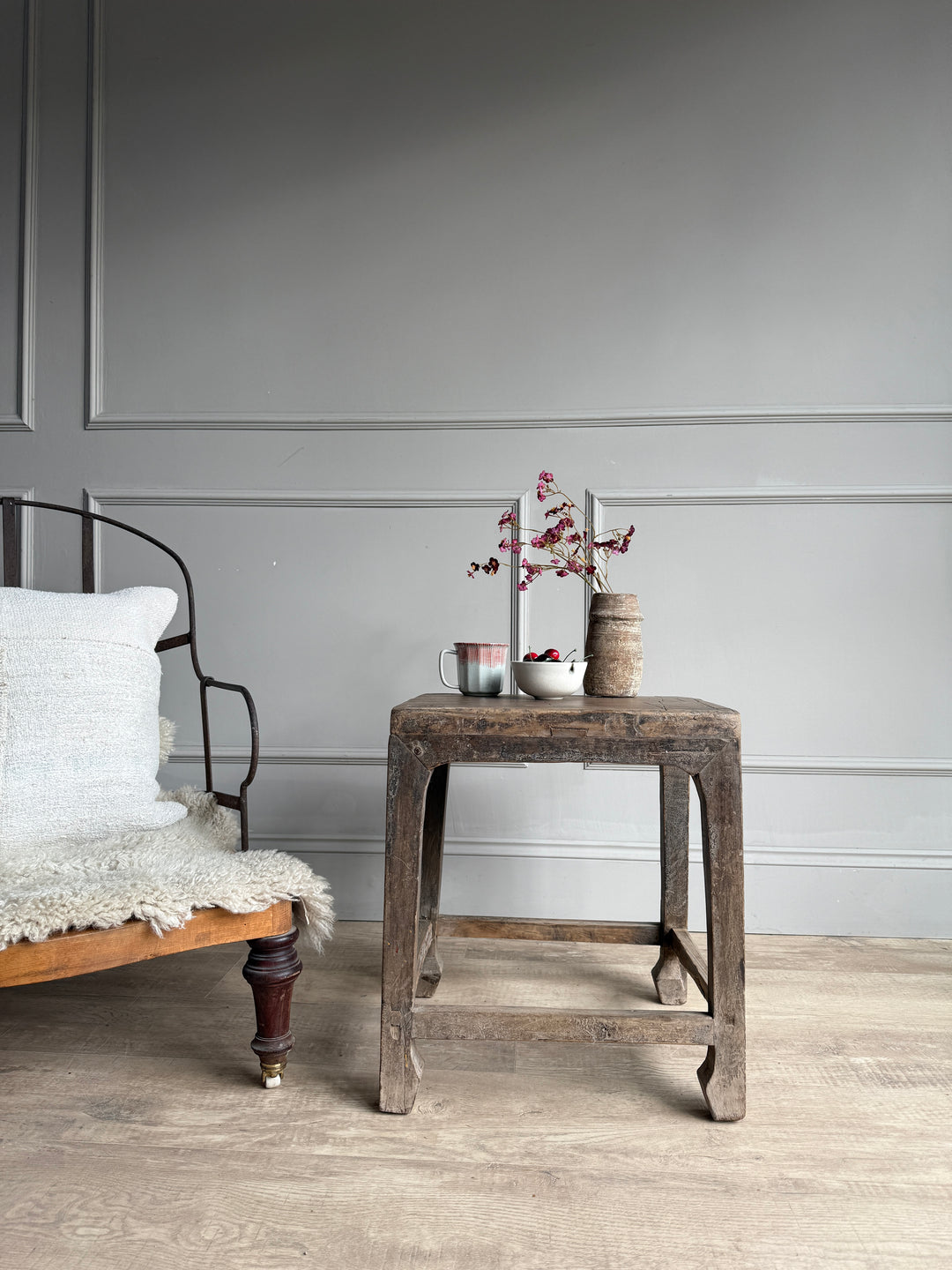 Original Antique Side Table Bale