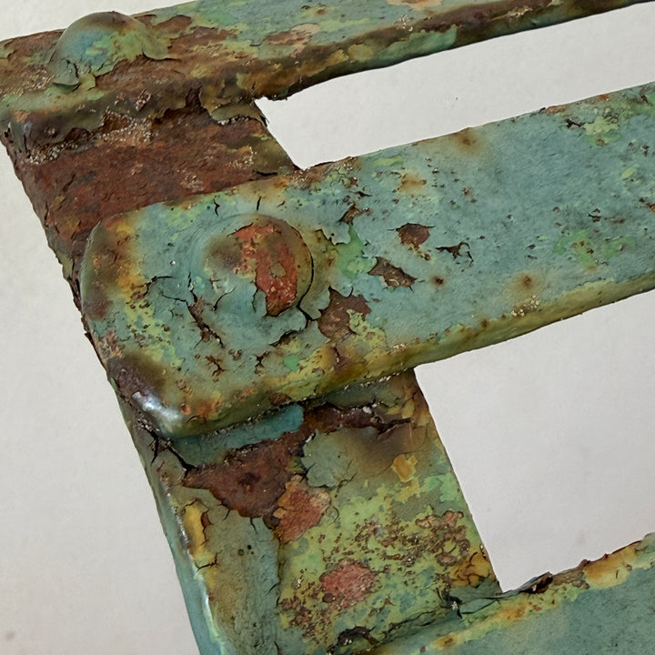 Victorian Green Metal bench
