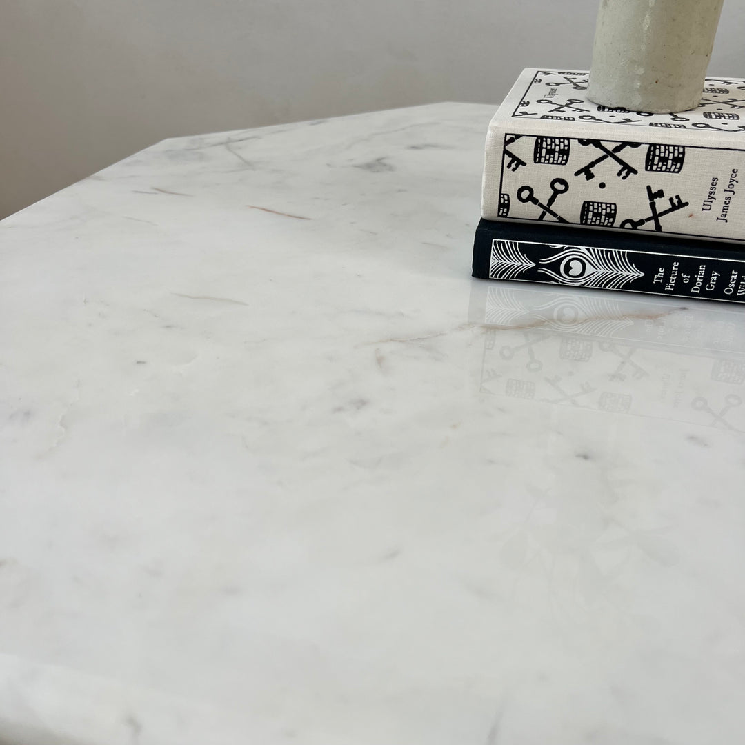 Antique Hexagonal Marble Top Side Table | Balvaird
