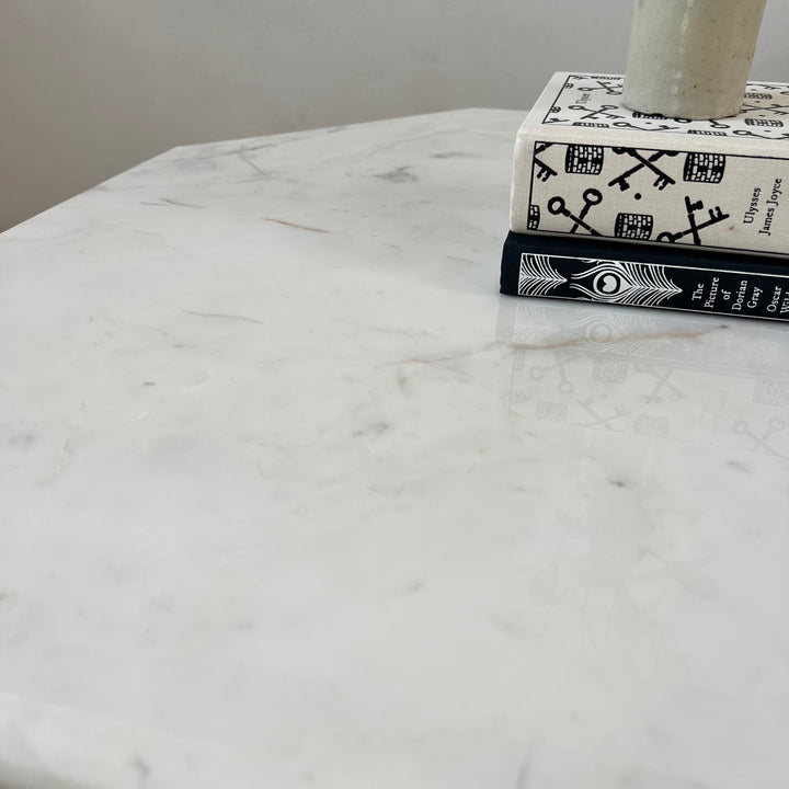 Antique Hexagonal Marble Top Side Table | Balvaird