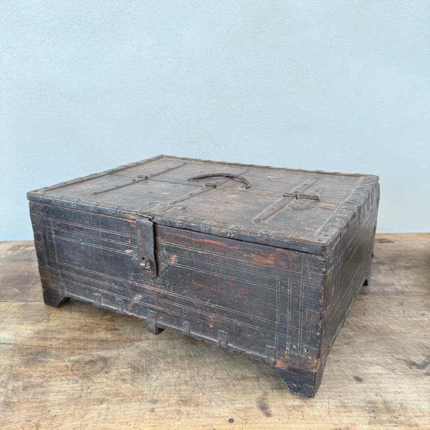 Antique Indian Teak Merchant’s Box | Ishani