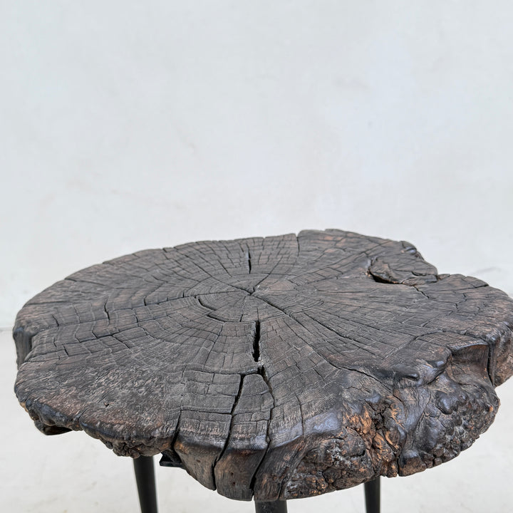 Pair of small burr walnut side tables