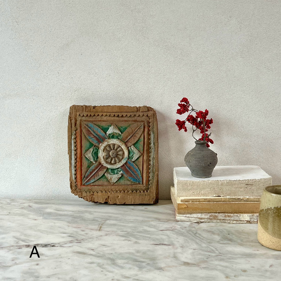 Antique Wood Carving Artwork Kirana