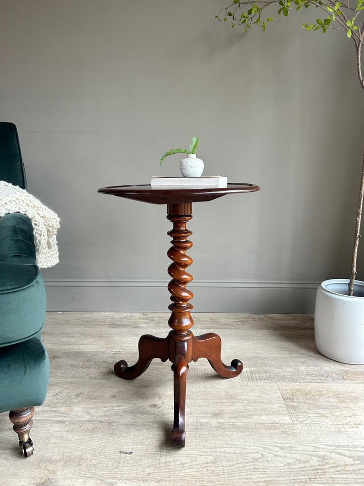 English Antique dark wood side table | Joko 