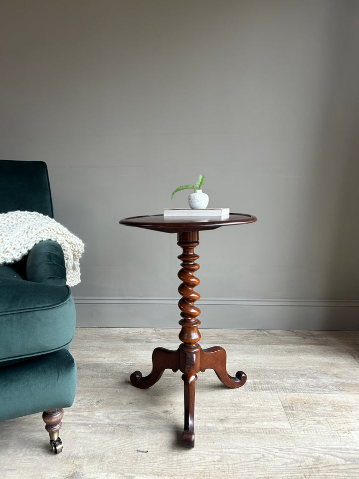 English Antique dark wood side table | Joko 
