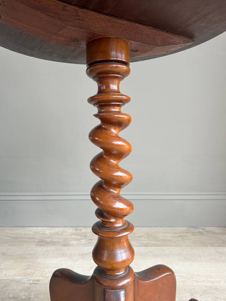 `English Antique dark wood side table | Joko