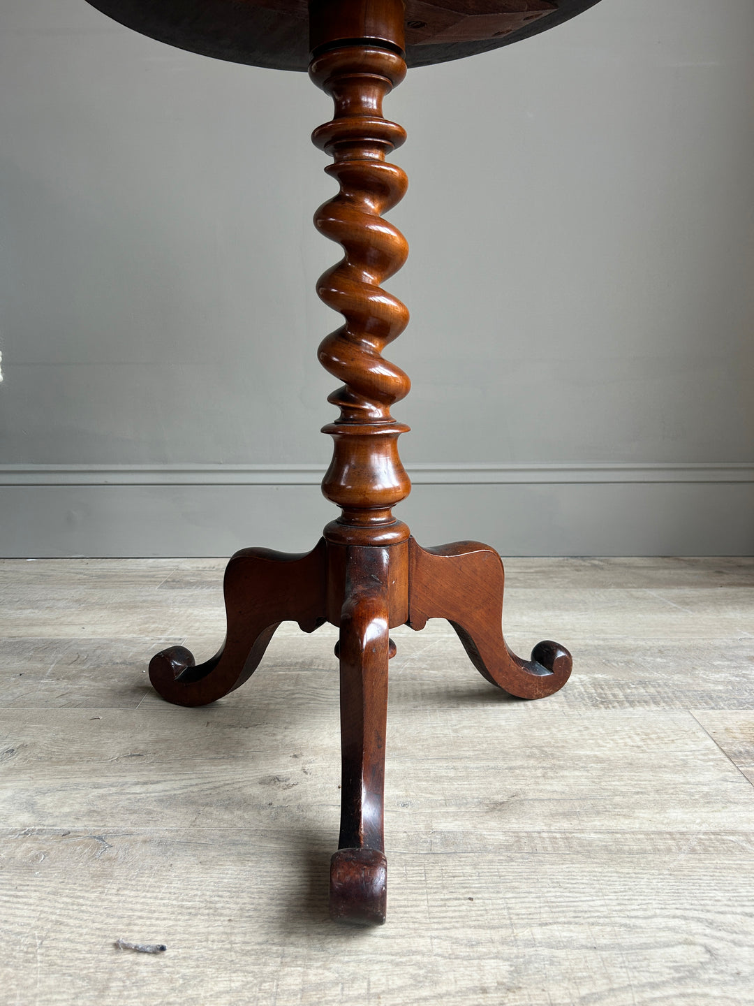 English Antique dark wood side table | Joko