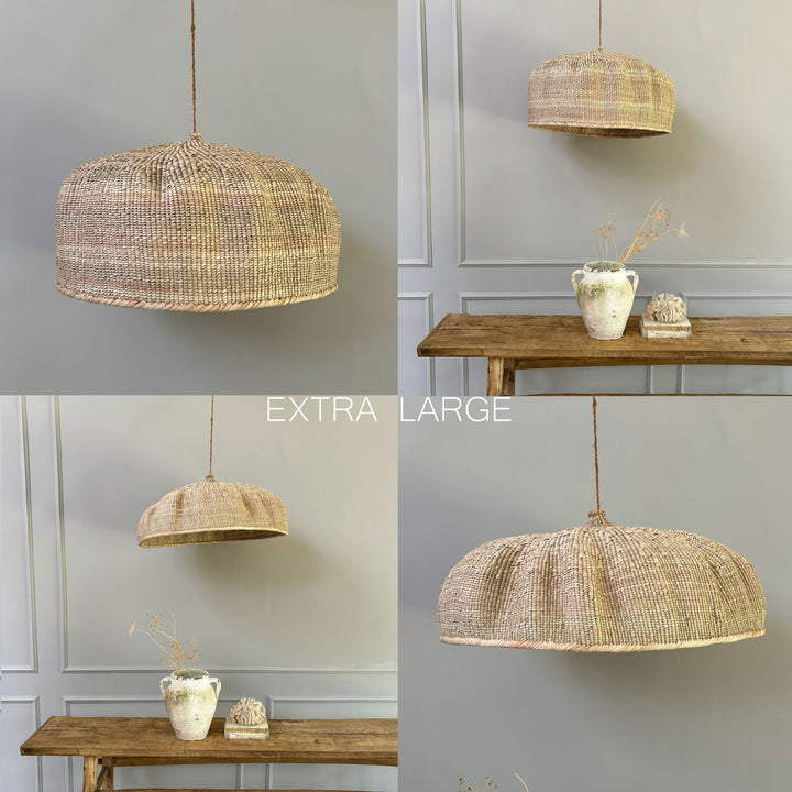 Extra Large hand woven African lampshade