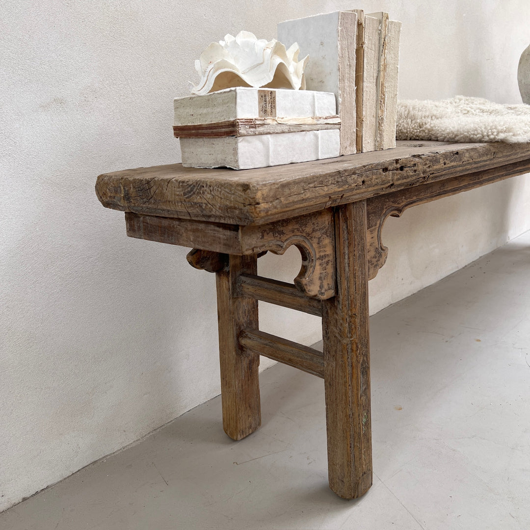 Extra Large Antique Elm Bench | Amity
