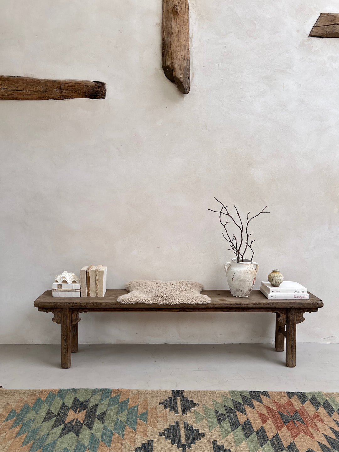 Extra Large Antique Elm Bench | Amity