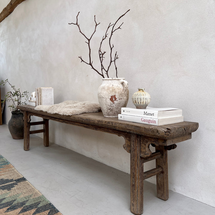 Extra Large Antique Elm Bench | Amity 