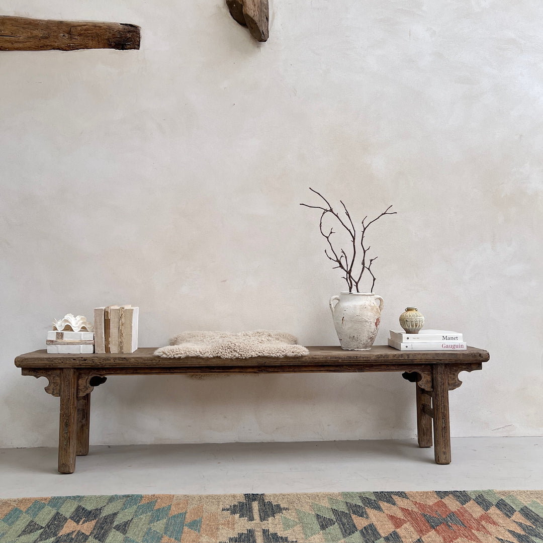 Extra Large Antique Elm Bench | Amity 