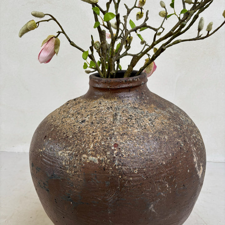 Extra Large Antique Green Preserve Pot | Leonora