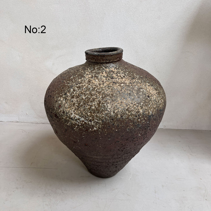 Extra Large Antique Green Preserve Pot | Leonora