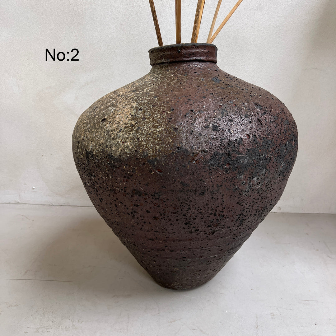 Extra Large Antique Green Preserve Pot | Leonora