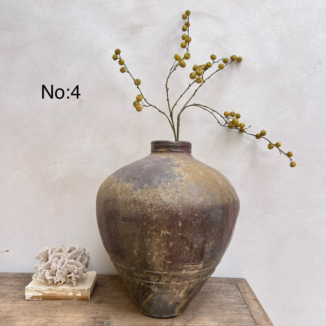 Extra Large Antique Green Preserve Pot | Leonora