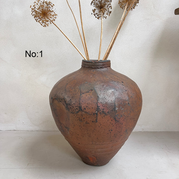 Extra Large Antique Green Preserve Pot | Leonora