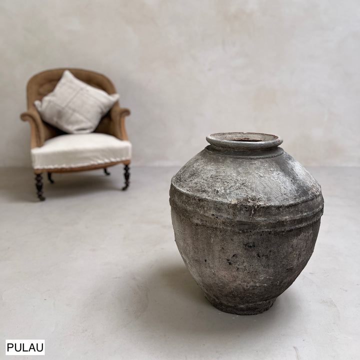 Extra Large Antique Java Pot | Indonesian Water Urn b 