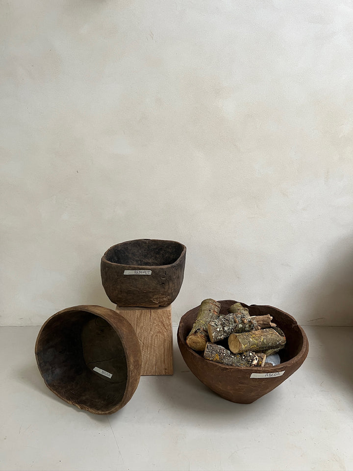 Extra Large Antique Wooden Root Bowl