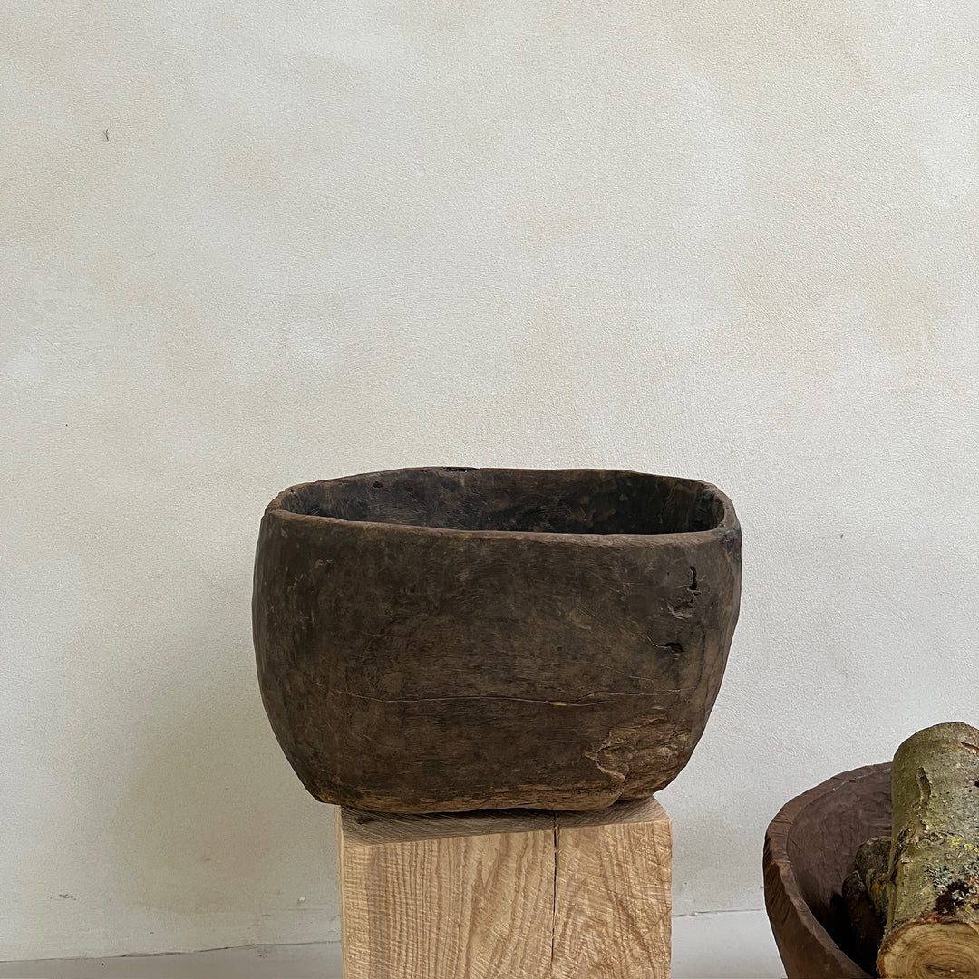 Extra Large Antique Wooden Root Bowl