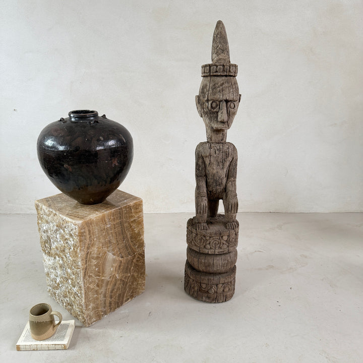 Extra Large Antique Wooden Sumba Statues