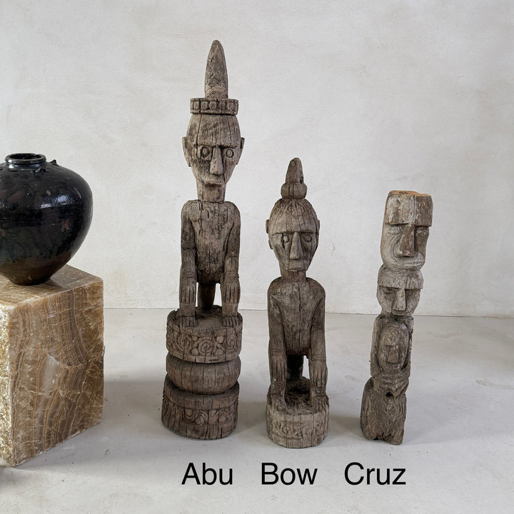 Extra Large Antique Wooden Sumba Statues