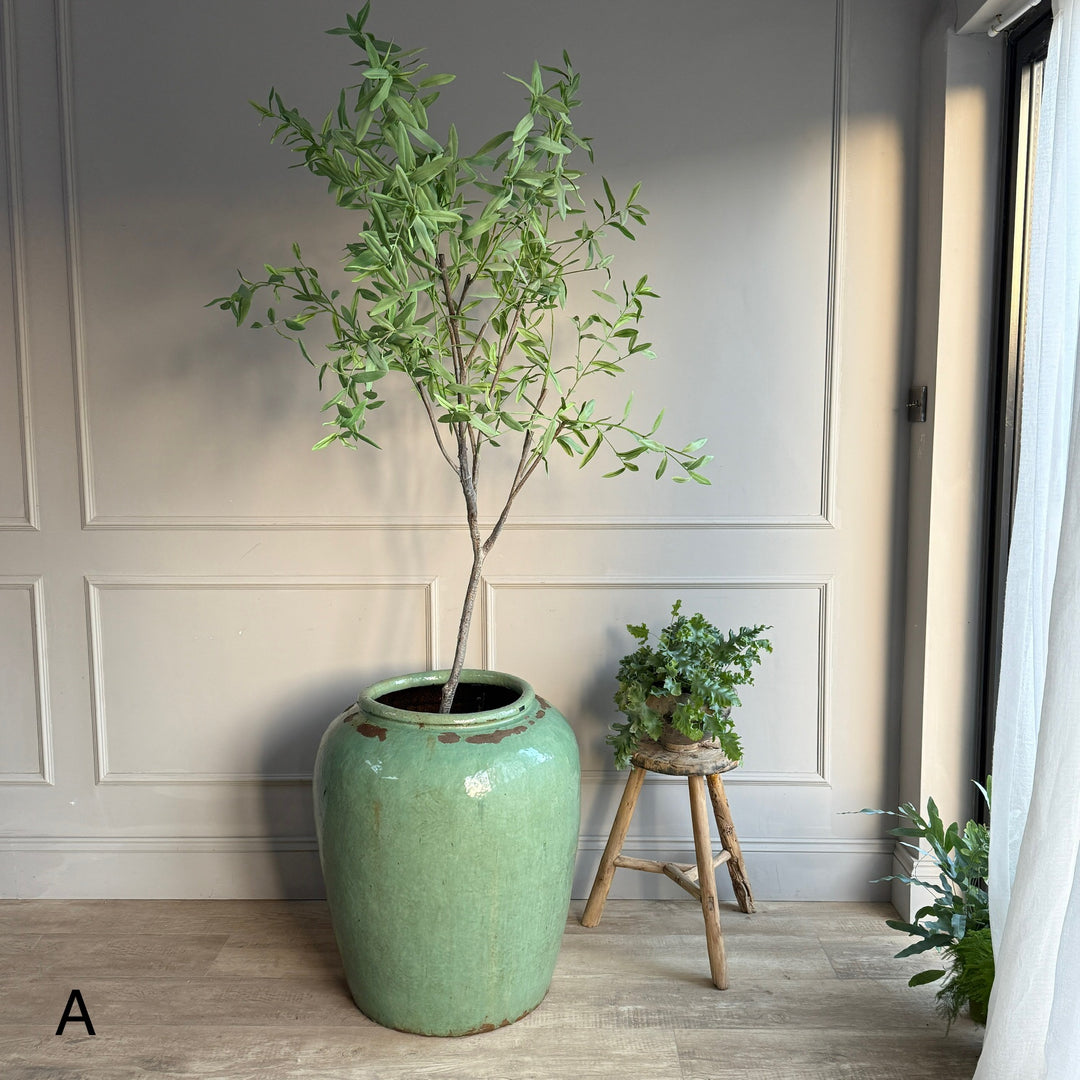 Extra Large Jade Antique Urn