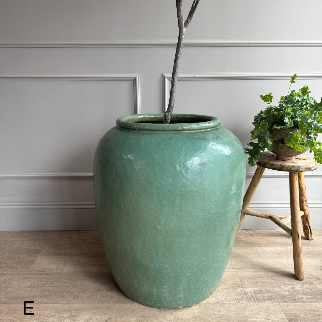 Extra Large Jade Antique Urn 