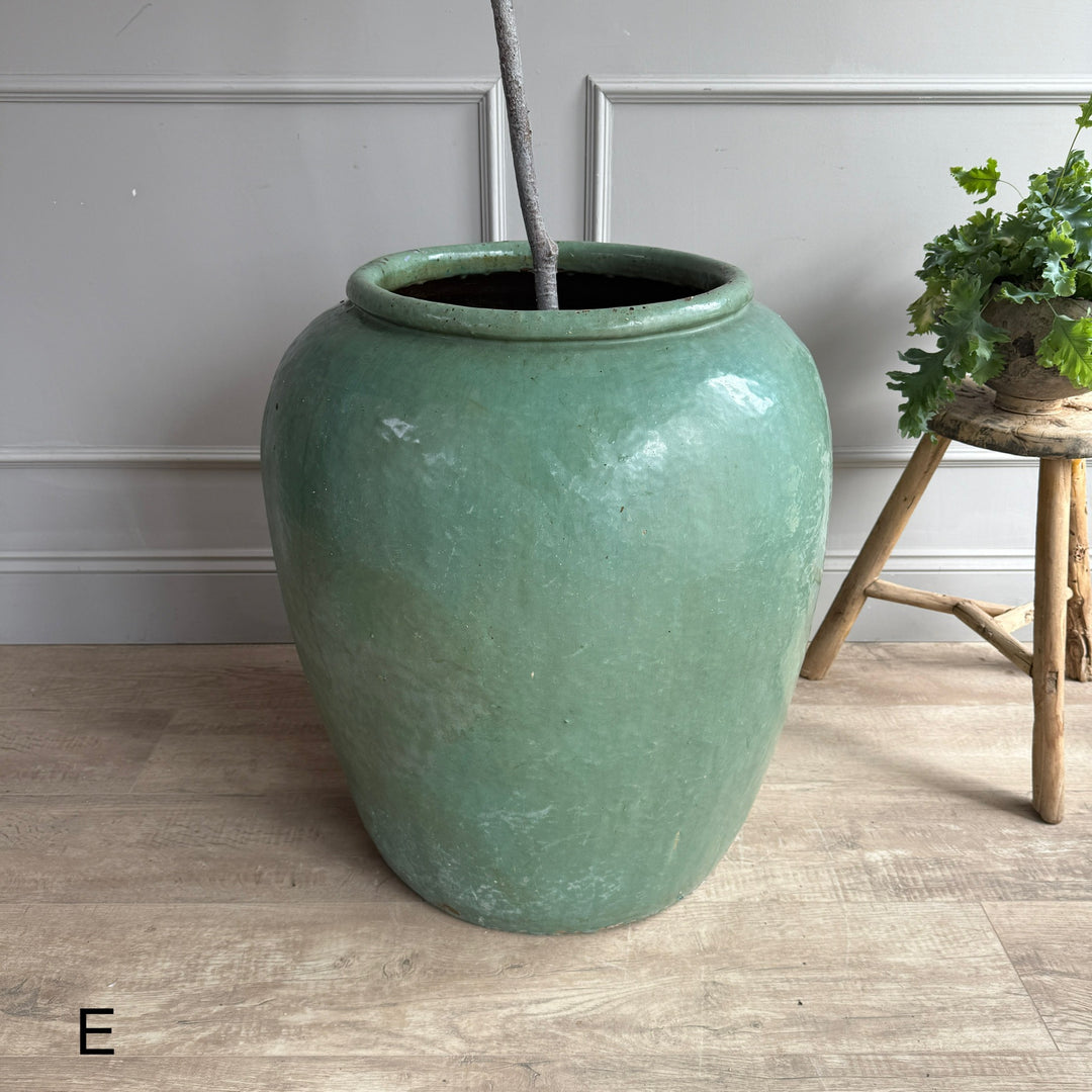 Extra Large Jade Antique Urn 