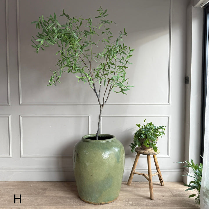 Extra Large Jade Antique Urn