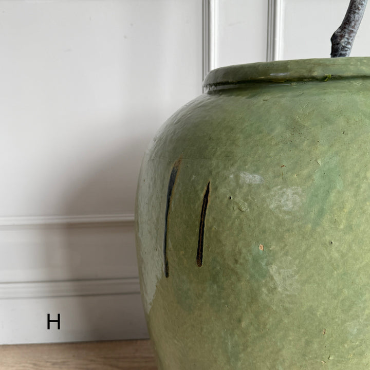 Extra Large Jade Antique Urn 