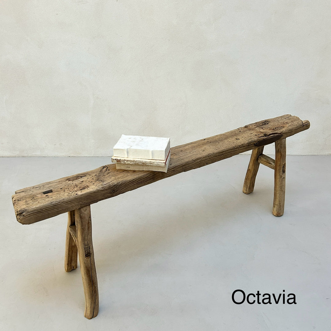 Extra Long Rustic Antique Bench | 122 to 150cm long