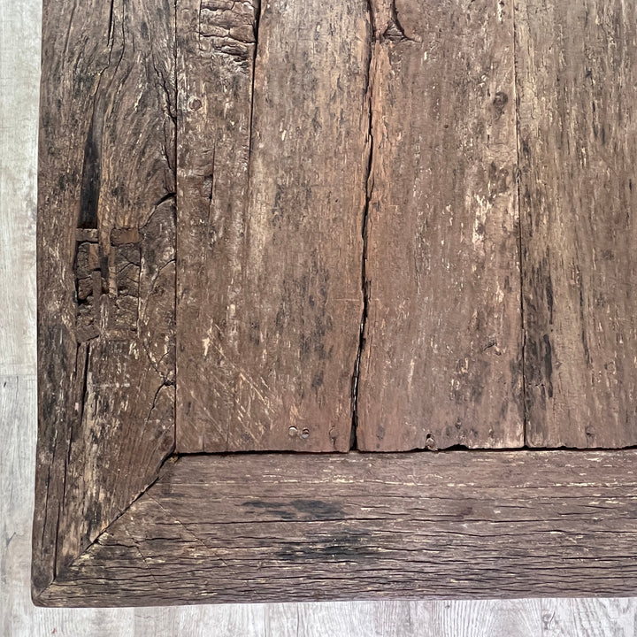 Extra large antique dark wood coffee table | Darcey 7 