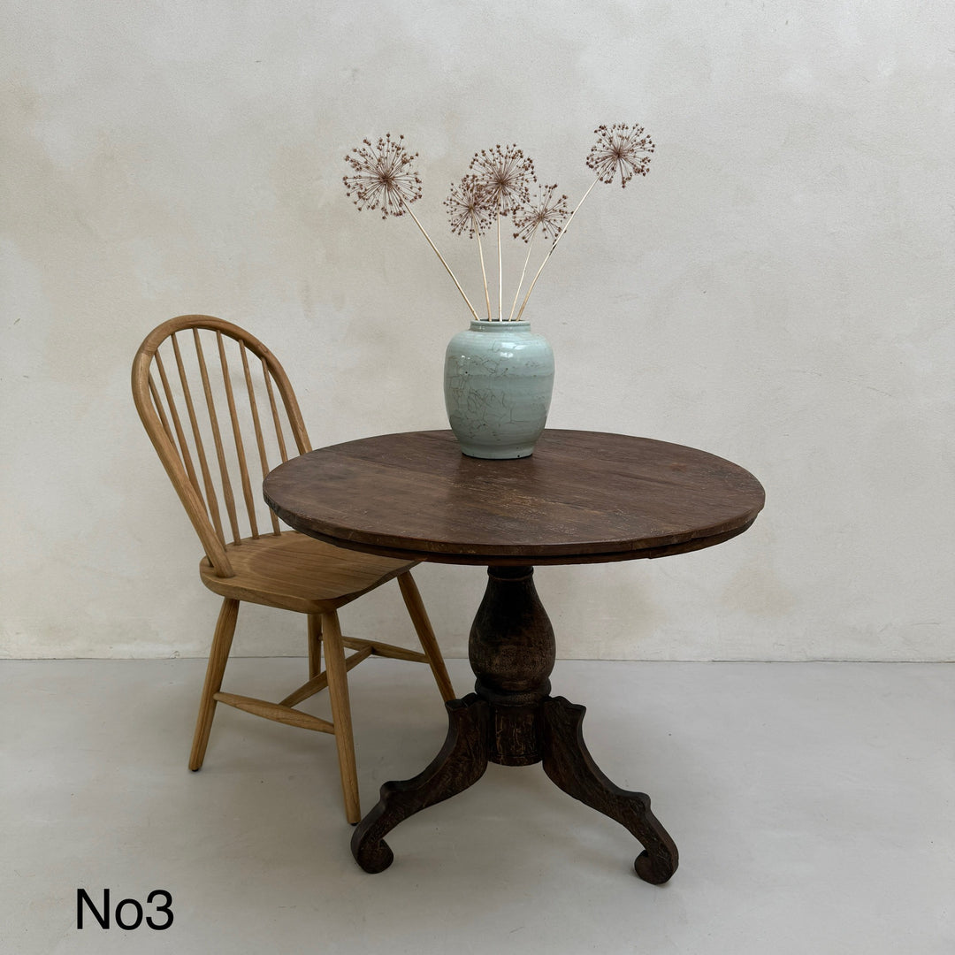 Antique Pedestal Round Tables Fenton