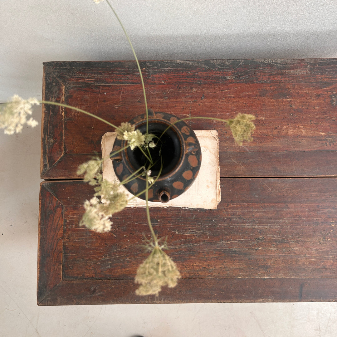 Antique Dark Wood Storage Chest | Jude