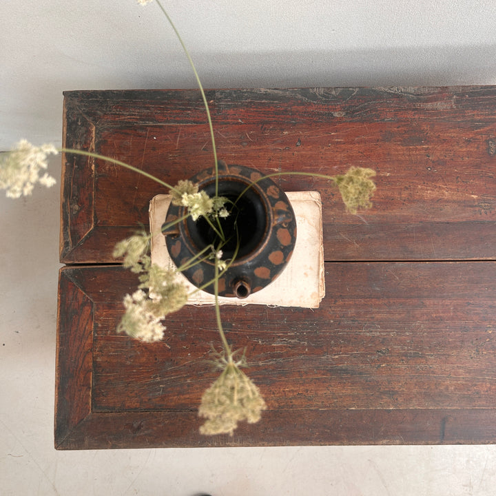 Antique Dark Wood Storage Chest | Jude
