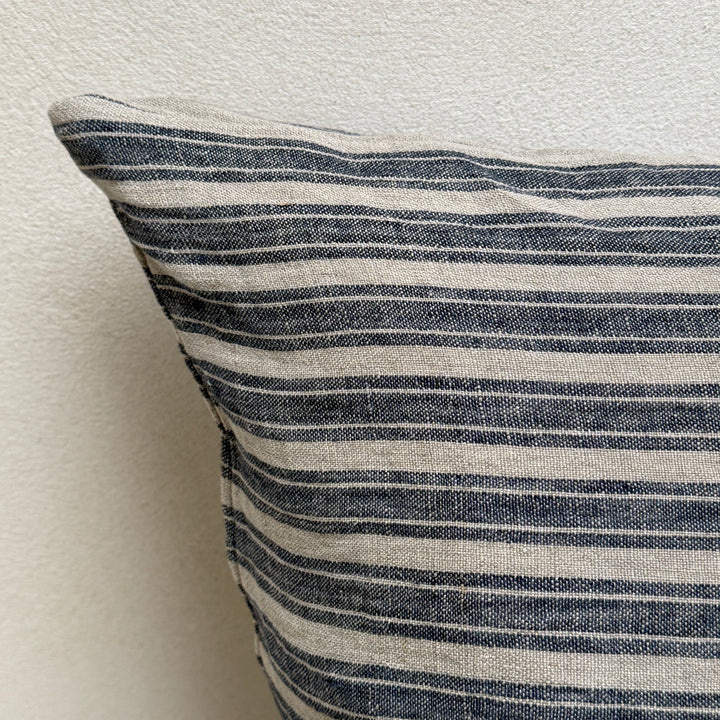 Linen ticking stripe cushion | 50x50 Carla