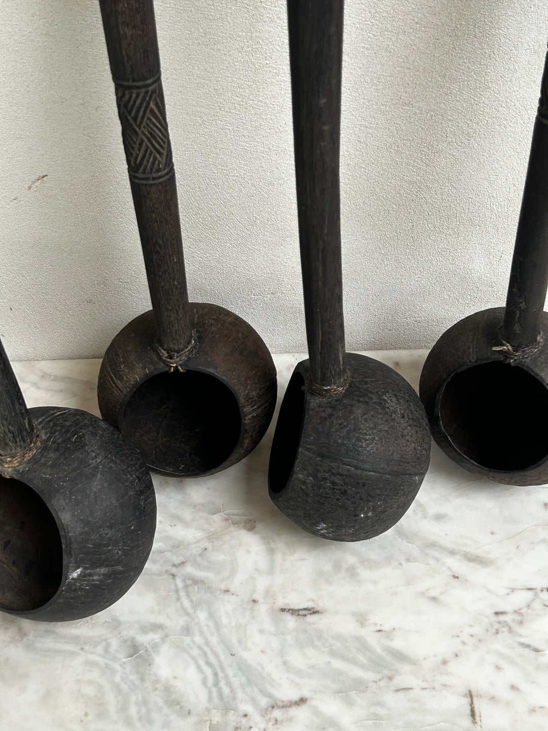 Antique Tribal Coconut Wooden Ladle