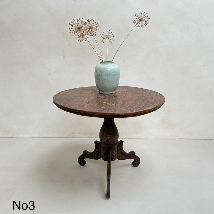 Antique Pedestal Round Tables Fenton