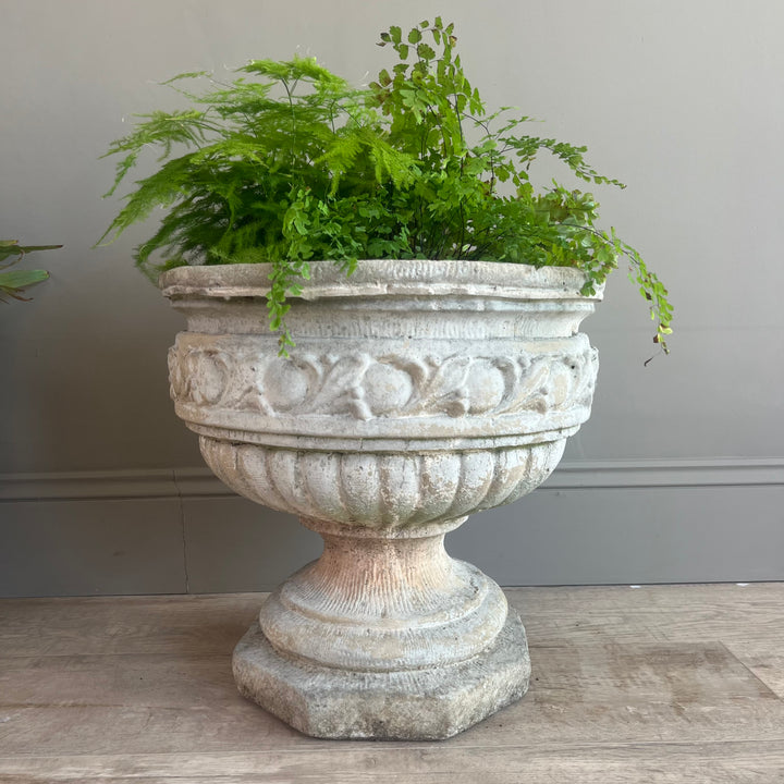 Antique Cast Stone Garden Planters
