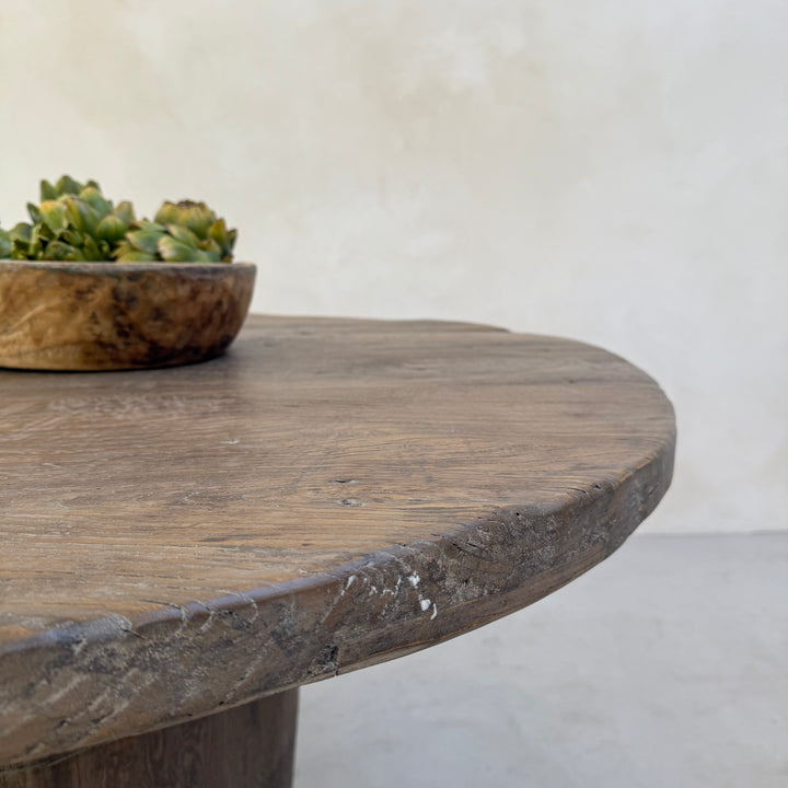 Rustic Timber Round Dining Table | Harrogate