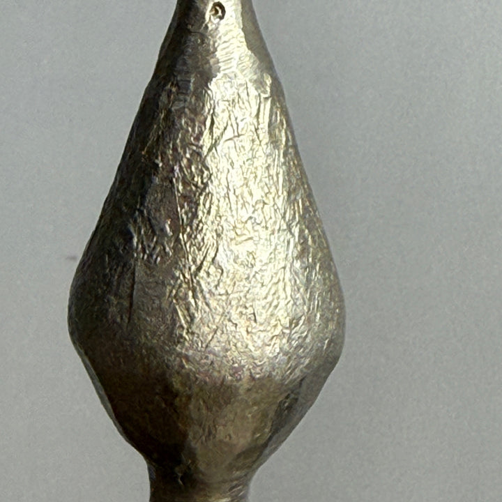 Hammered Brass Metal Candlestick Holder