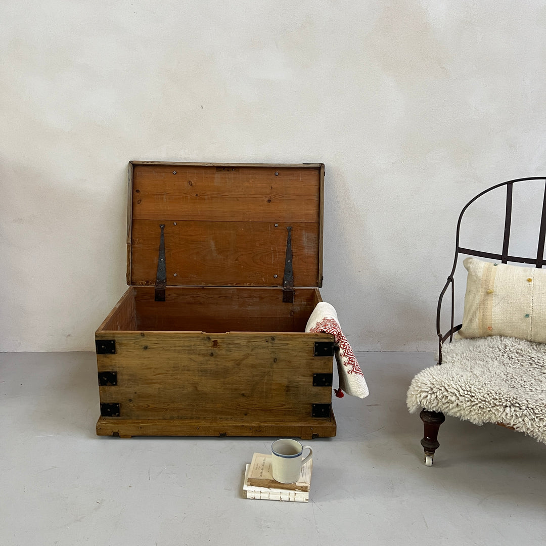 Antique Wooden Blanket Box | Hector