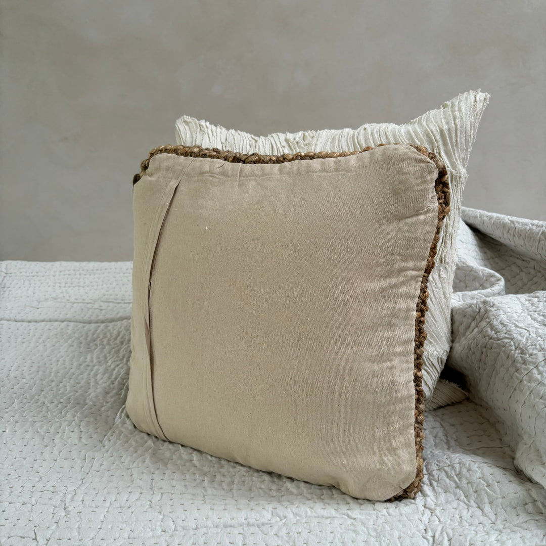 Natural Handwoven Jute Cushion